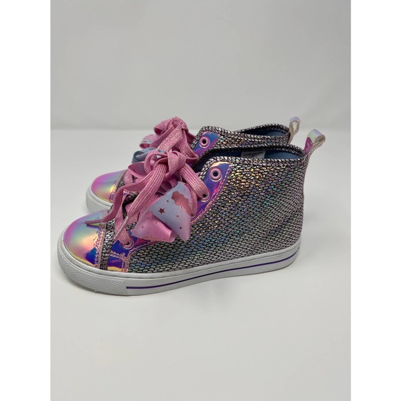 Jo Jo Siwa‎ Mermaid Scales High Top Sneaker Size 3 Non-Marking NWOT - Picture 1 of 7
